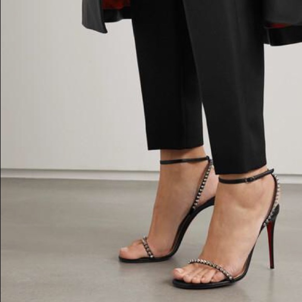 Christian Louboutin Studded So Me 70mm Heeled Sandals - Picture 2 of 11